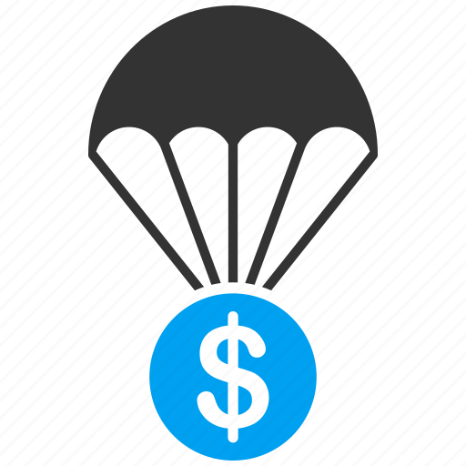 Chute, drop, landing, parachute, finance, pension, save icon - Download on Iconfinder