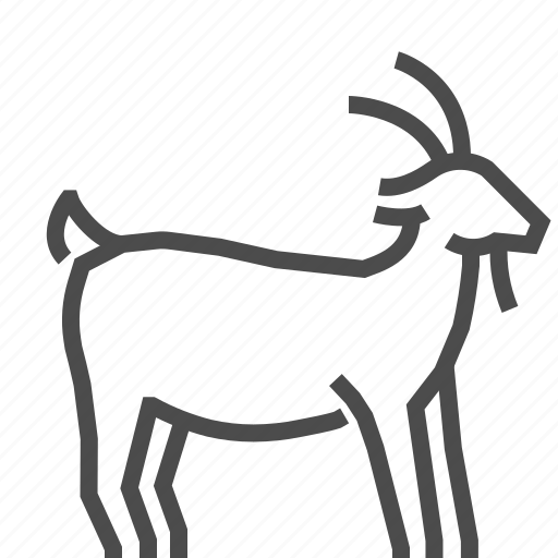 Goat, domestic, animal icon - Download on Iconfinder