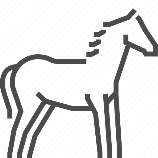 Horse, domestic, animal icon - Download on Iconfinder
