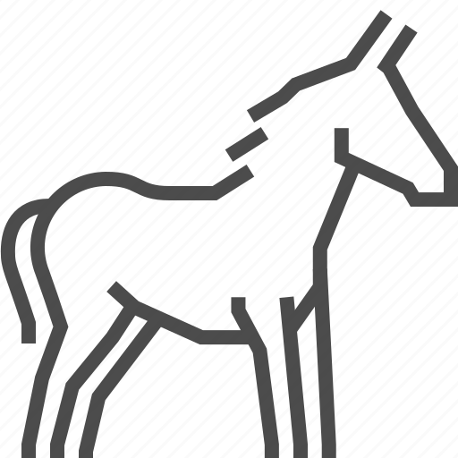 Donkey, domestic, animal icon - Download on Iconfinder