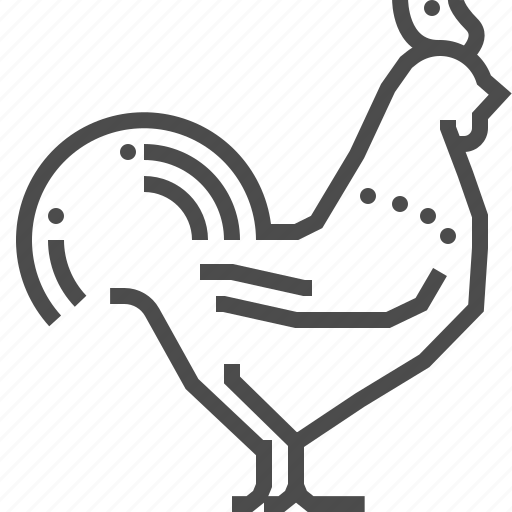 Rooster, cockerel, domestic, animal icon - Download on Iconfinder