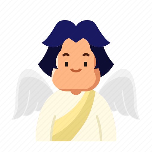 Avatar, angel, wings, christmas, costume, face, fatman icon - Download on Iconfinder