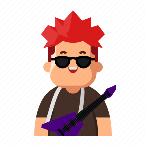 Avatar, guitarist, music, singer, face, fatman, character icon - Download on Iconfinder