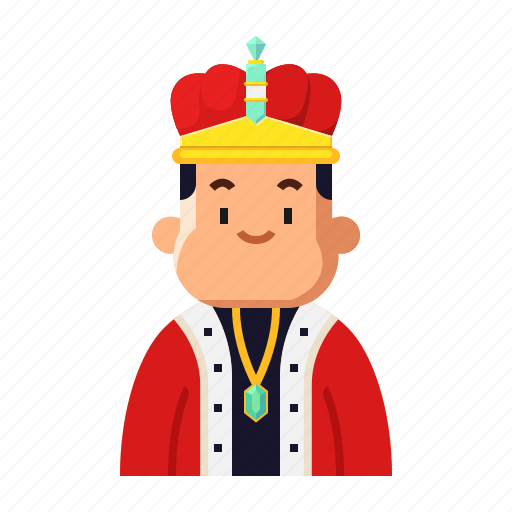 Avatar, king, crown, monarch, face, fatman, character icon - Download on Iconfinder