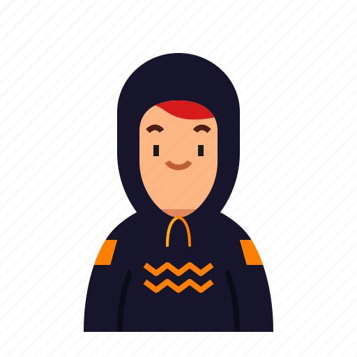 Avatar, programmer, hacker, hoodie, face, fatman, character icon - Download on Iconfinder