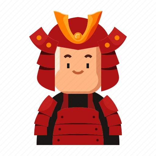 Avatar, samurai, japan, warrior, face, fatman, character icon - Download on Iconfinder