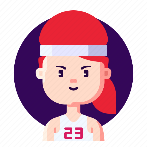 Avatar, basketball, female, player, profession icon - Download on Iconfinder