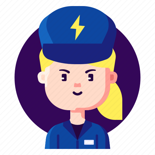 Avatar, electrician, female, profession, profile icon - Download on Iconfinder