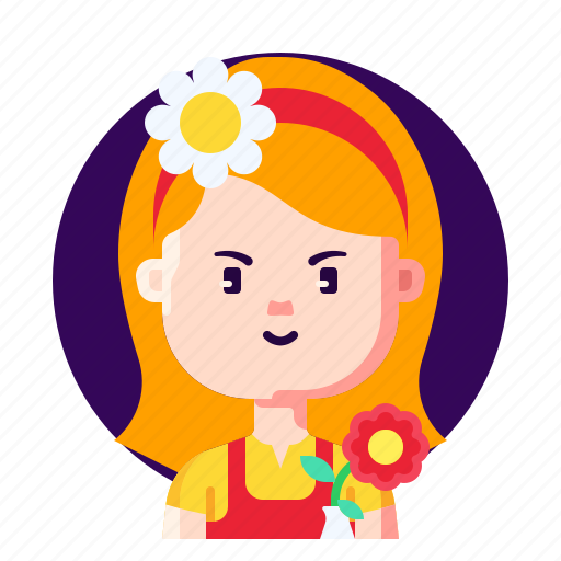 Avatar, female, florist, profession icon - Download on Iconfinder