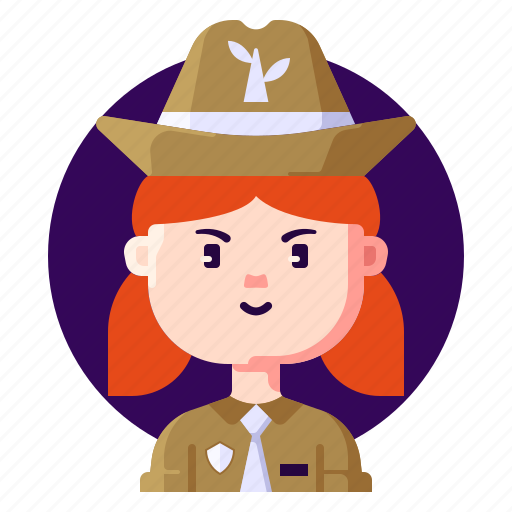 Avatar, female, forest, guard, person, profession, ranger icon - Download on Iconfinder