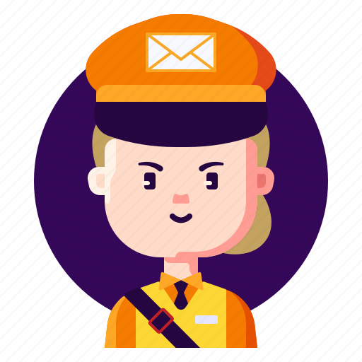 Avatar, female, mail, postgirl, profession icon - Download on Iconfinder