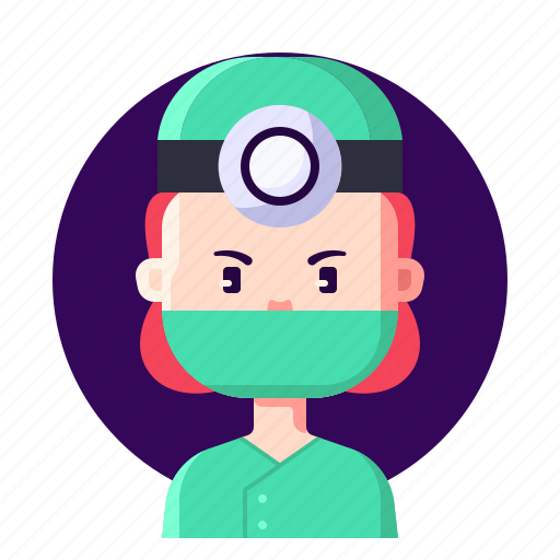 Avatar, dentist, female, profession, surgeon icon - Download on Iconfinder
