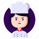 avatar, chef, cook, female, profession