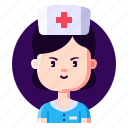 avatar, female, healthcare, nurse, profession