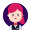 avatar, female, profession, steward, waitress 
