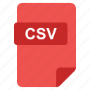 csv, file, format, type