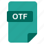 file, format, otf, type 