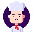 avatar, chef, cook, male, profession