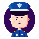 avatar, cop, male, police, profession