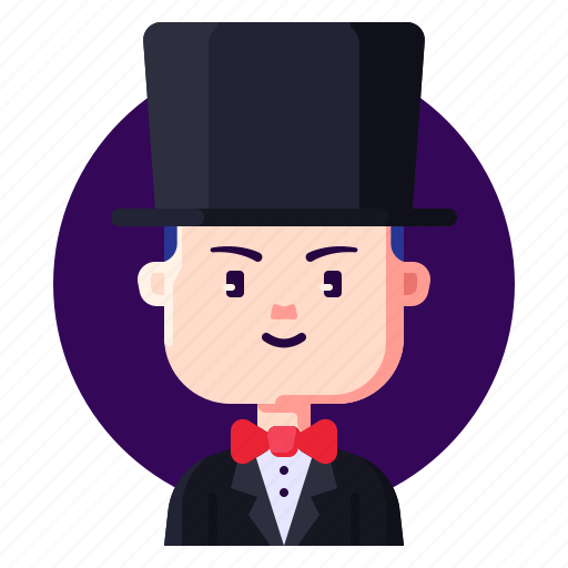 Avatar, magician, male, performer, profession icon - Download on Iconfinder
