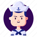 avatar, male, marine, profession, sailor