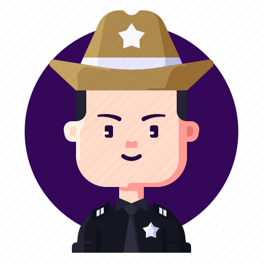 Avatar, male, police, profession, sheriff icon - Download on Iconfinder