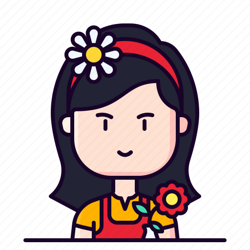 Avatar, female, florist icon - Download on Iconfinder