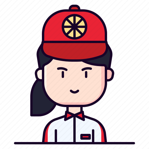 Avatar, delivery, female, pizza, profession icon - Download on Iconfinder