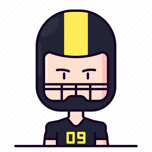 American, avatar, football, male, player, profession icon - Download on Iconfinder