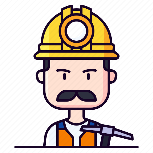 Avatar, male, miner, profession icon - Download on Iconfinder