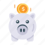 piggy bank, piggy savings, emergency funds, coins bank, money savings 