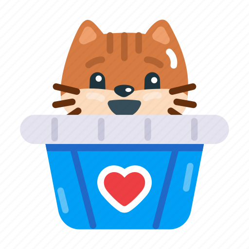 Pet donation, animal donation, shelter donation, pet cat, pet box icon - Download on Iconfinder