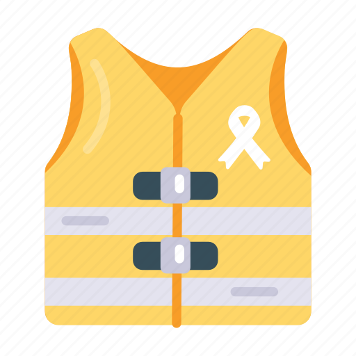 Life vest, rescue vest, life jacket, inflatable jacket, safety vest icon - Download on Iconfinder