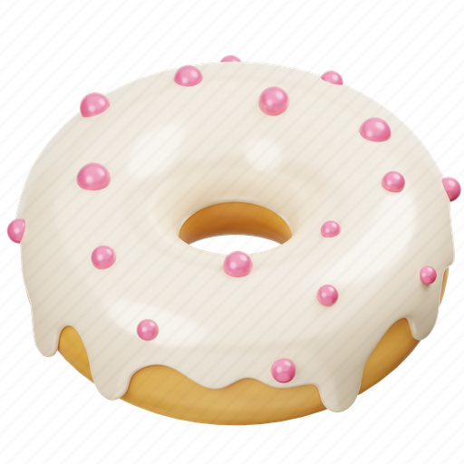 Vanilla, donut, food, sweet, dessert, bakery, cake icon - Download on Iconfinder