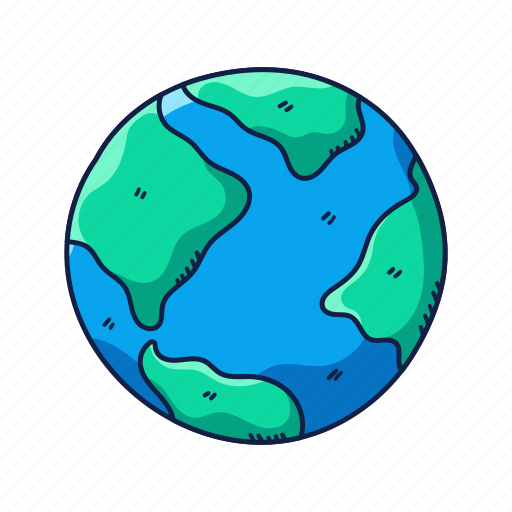 Earth, doodle, travel, vacation, globe, world, tourism icon - Download on Iconfinder