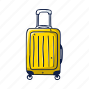 suitcase, doodle, travel, holiday, tourism, bag, shopping, sale, buy