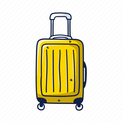 Suitcase, doodle, travel, holiday, tourism, bag, shopping icon - Download on Iconfinder