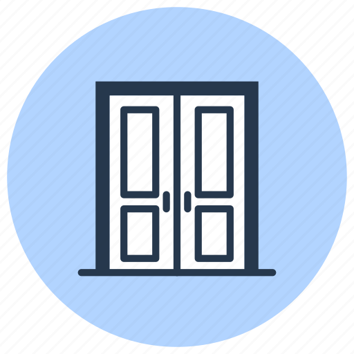 Door, double, entrance, interior icon - Download on Iconfinder