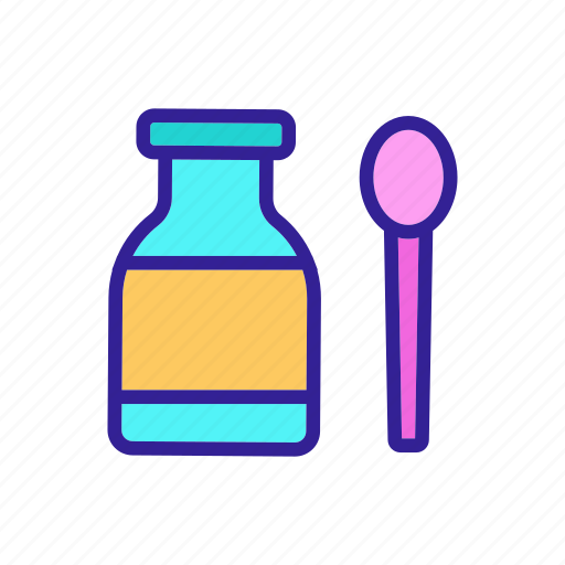 Contour, dosage, medicine, spoon icon - Download on Iconfinder
