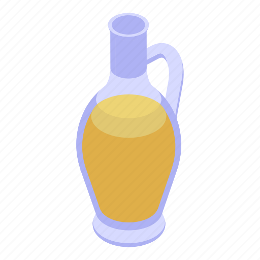 Oil, glass, jug, isometric icon - Download on Iconfinder