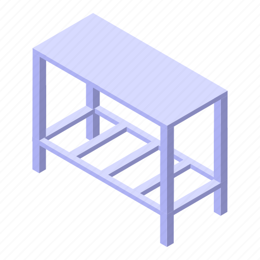 Dough, metal, table, isometric icon - Download on Iconfinder