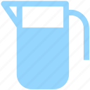 glass jar, jar, milk, milk jug, pot, water jug