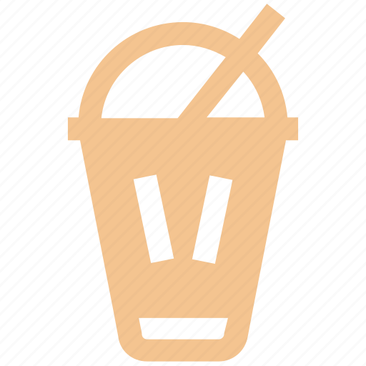 Cup with straw, disposable cup, drink, soda drink, soft drink soda icon - Download on Iconfinder