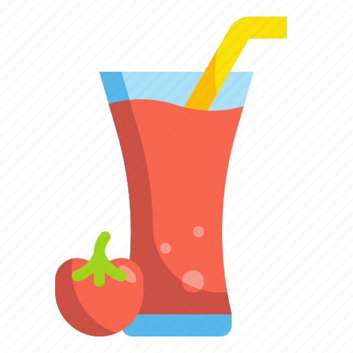 Beverage, drink, fruit, glass, juice, tomato, vegetable icon - Download on Iconfinder