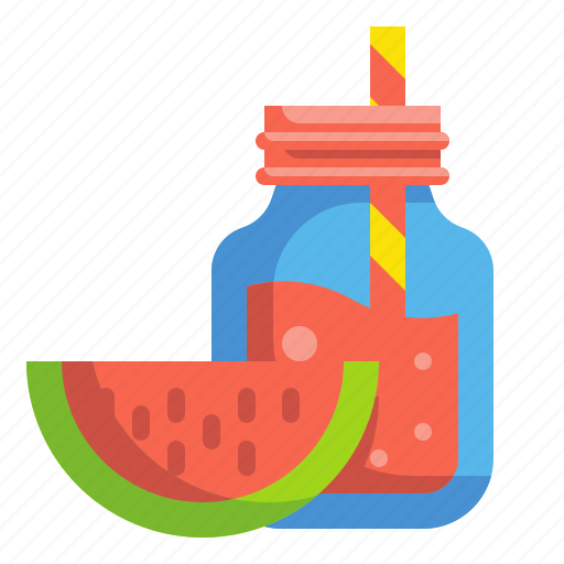 Beverage, drink, food, fruit, glass, juice, watermelon icon - Download on Iconfinder