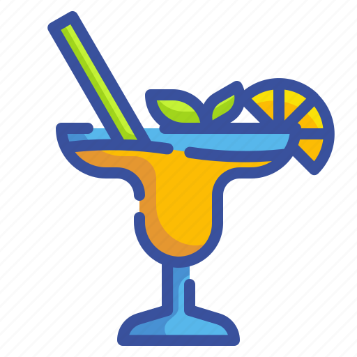 Alcohol, beverage, cocktails, drink, fruit, glass, pub icon - Download on Iconfinder
