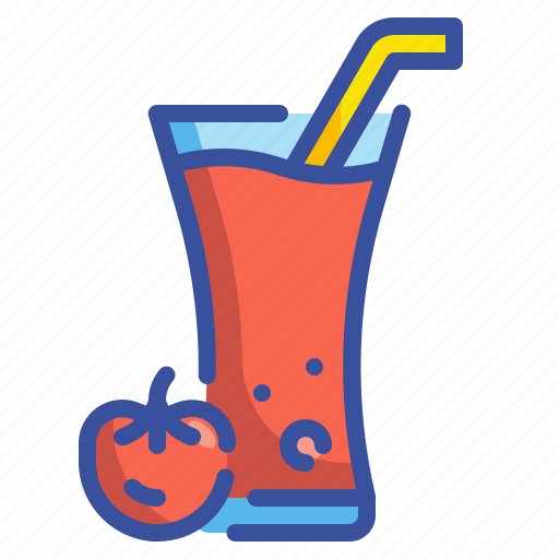 Beverage, drink, fruit, glass, juice, tomato, vegetable icon - Download on Iconfinder