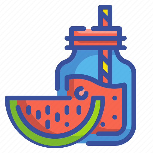 Beverage, drink, food, fruit, glass, juice, watermelon icon - Download on Iconfinder
