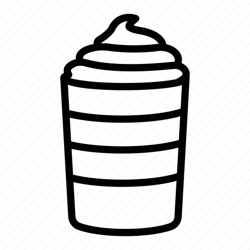 Beverage, cold, drink, frappe, frozen, glass, milkshake icon - Download on Iconfinder