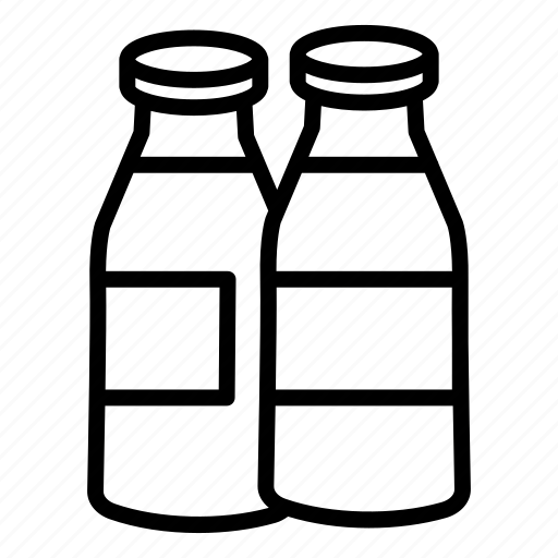 Beverage, bottle, bottles, drink, glass, milk, milk bottle icon - Download on Iconfinder